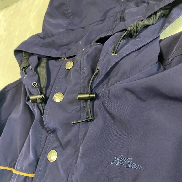 Vintage LL Bean Jacket Men Medium Dark Purple Winter Coat Nordic Lined Outdoor M - Picture 4 of 16